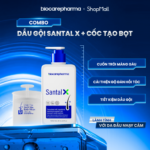 Dầu gội tóc gàu ngứa SantalX 250ml & Cốc tạo bọt – HỖ TRỢ GIẢM GÀU NGỨA VÀ KHÔNG KHÔ TÓC